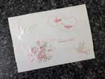 K970 [I-11] Ornate Love Birds & Doves Wedding Invitation