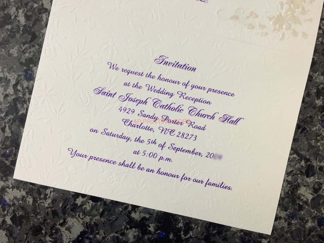 K9995 [I-10] Botanical Elegance Flowers Wedding Invitation