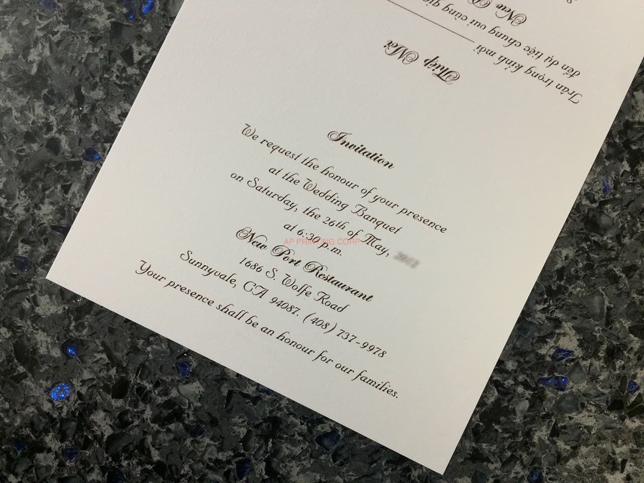 ART-08250 [I-10] Delicate Elegance Flowers Wedding Invitation