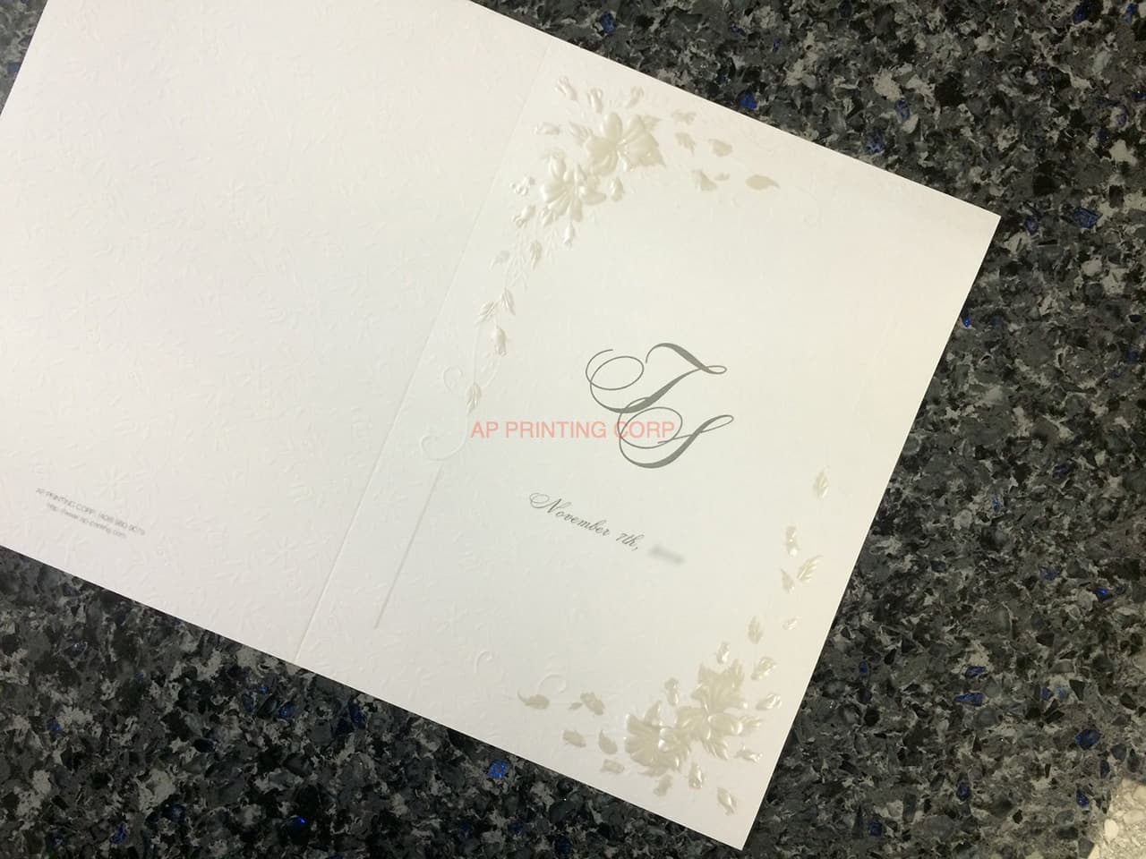 K9995 [I-10] Botanical Elegance Flowers Wedding Invitation