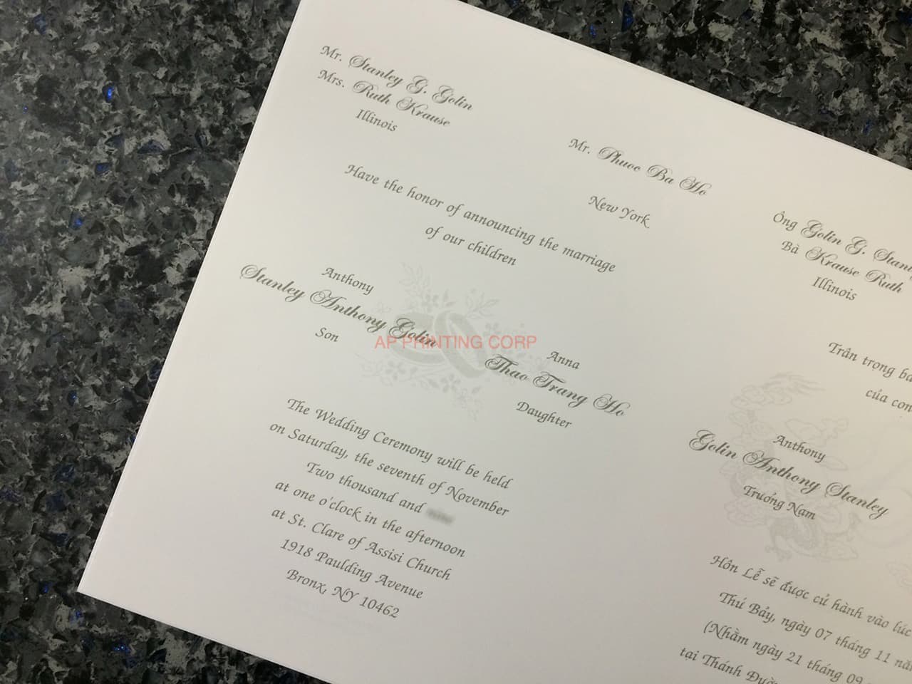 K9995 [I-10] Botanical Elegance Flowers Wedding Invitation