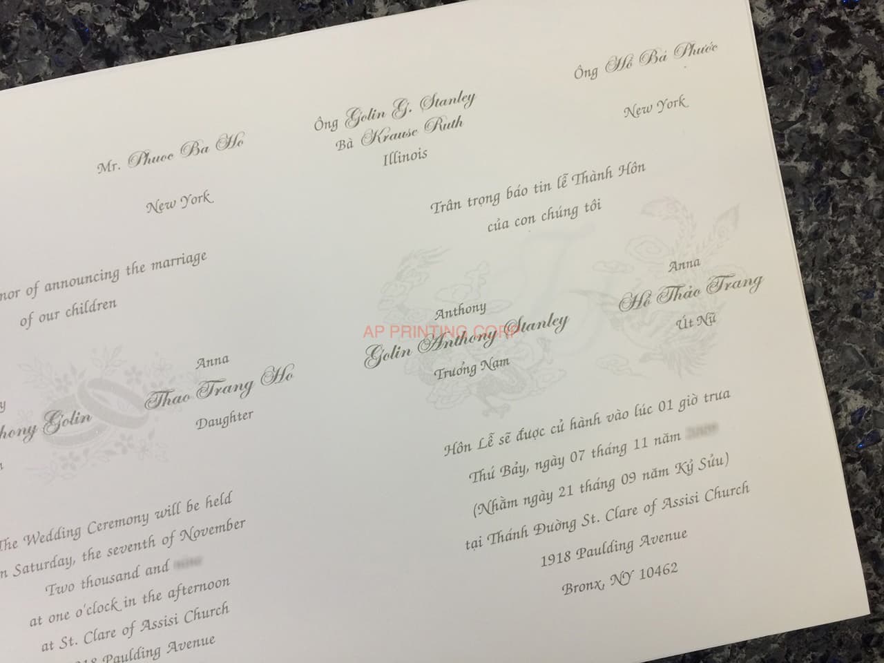 K9995 [I-10] Botanical Elegance Flowers Wedding Invitation