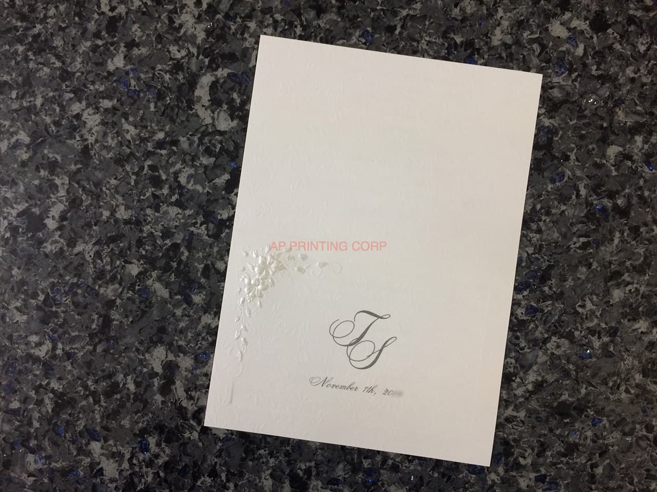 K9995 [I-10] Botanical Elegance Flowers Wedding Invitation