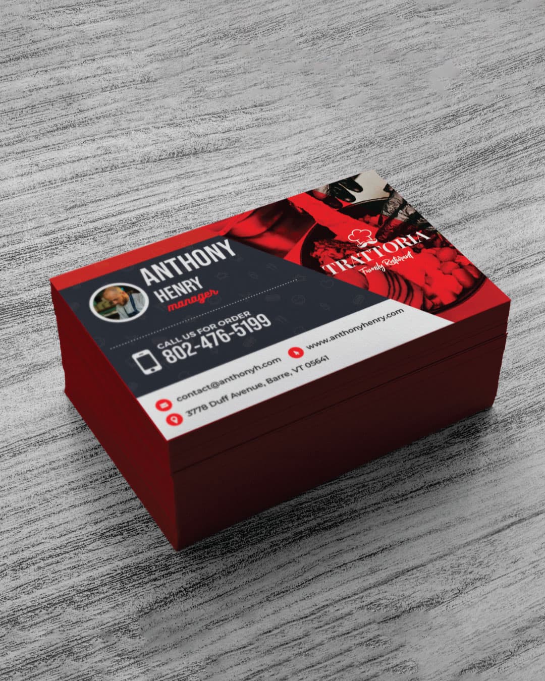 Painted Edge Business Cards