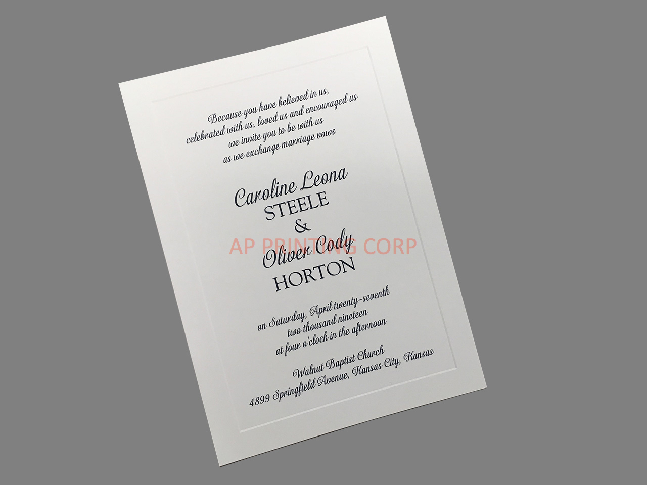 Classic Luxury [CC-03] Elegant Wedding Invitation