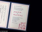 O2P-57-M-M Midnight Blue, Ice Silver Pocket & Folder Invitation