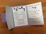 PAL-57-MMM Silver, Amethyst, Ice Silver Pocket & Folder Invitation