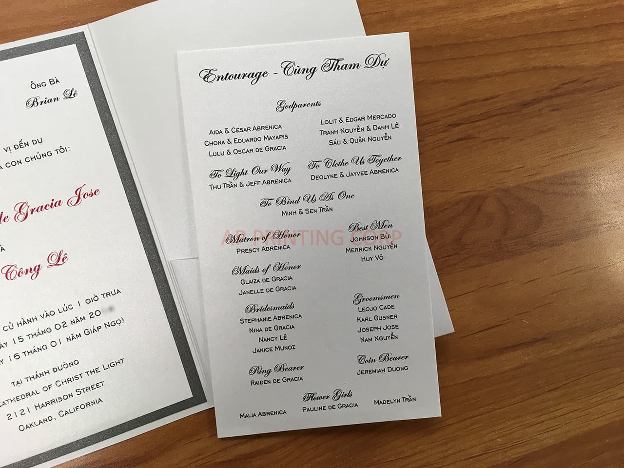 PAL-BL-57-MMM Crystal, Ionised, Crystal Pocket & Folder Invitation