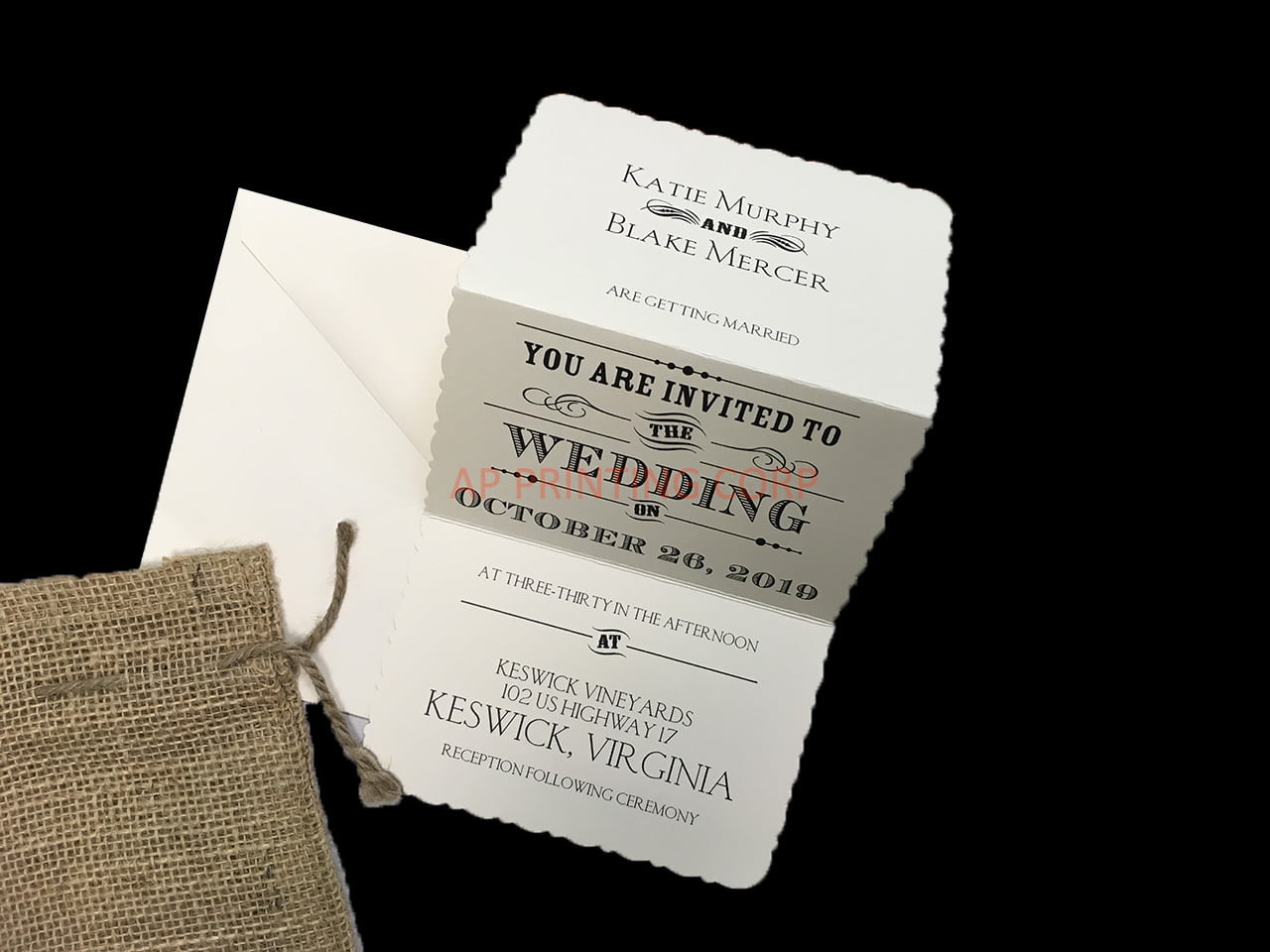Typography Inspiration [CC-75] Pocket & Folder Invitation