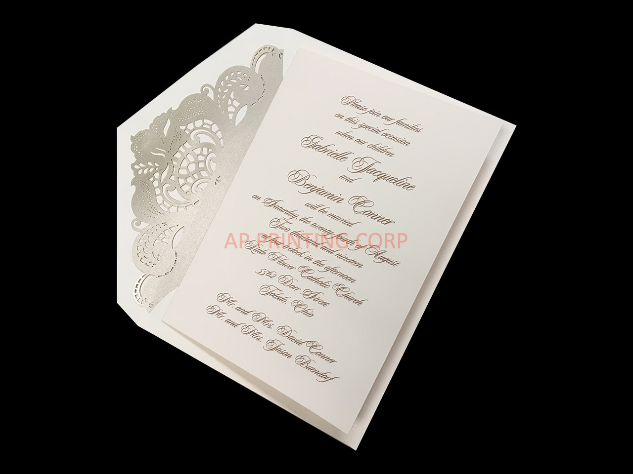 Traditional Grace [CC-02] Pocket & Folder Invitatio