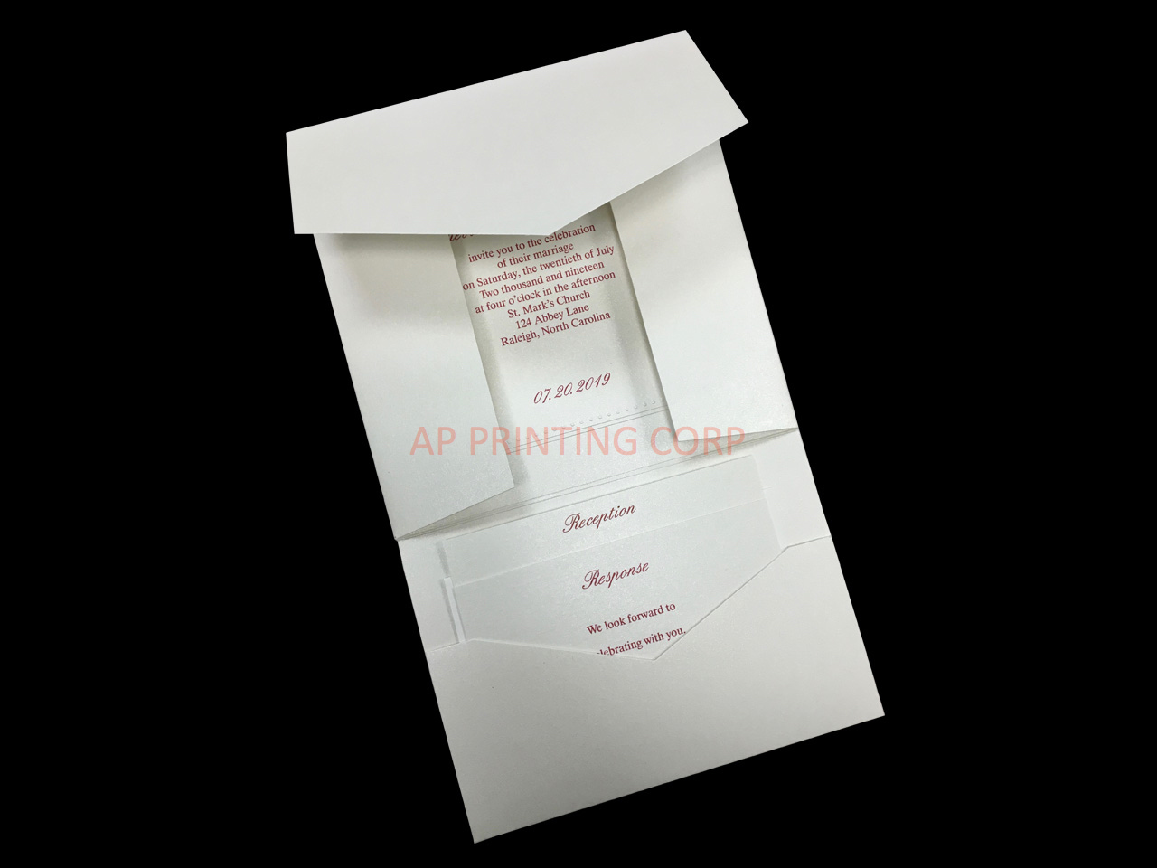 Distinctive Dots [CC-70] Pocket & Folder Invitation