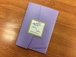 PAL-57-MMM Amethyst, Gold Leaf Pocket & Folder Invitation