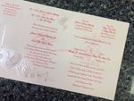 K447 [I-10] Gilded Affection Birds & Doves Wedding Invitation