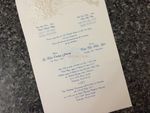 K975 [I-11] Enchanted Melody Birds & Doves Wedding Invitation