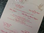 K977 [I-11] Whispering Wings Birds & Doves Wedding Invitation