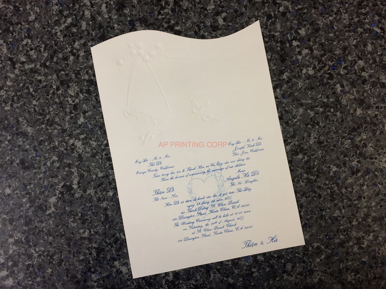 K9409 [I-10] Chic Serenade Birds & Doves Wedding Invitation