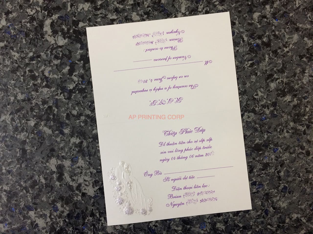 K3318 [I-11] Forever Together Bride & Groom Wedding Invitation