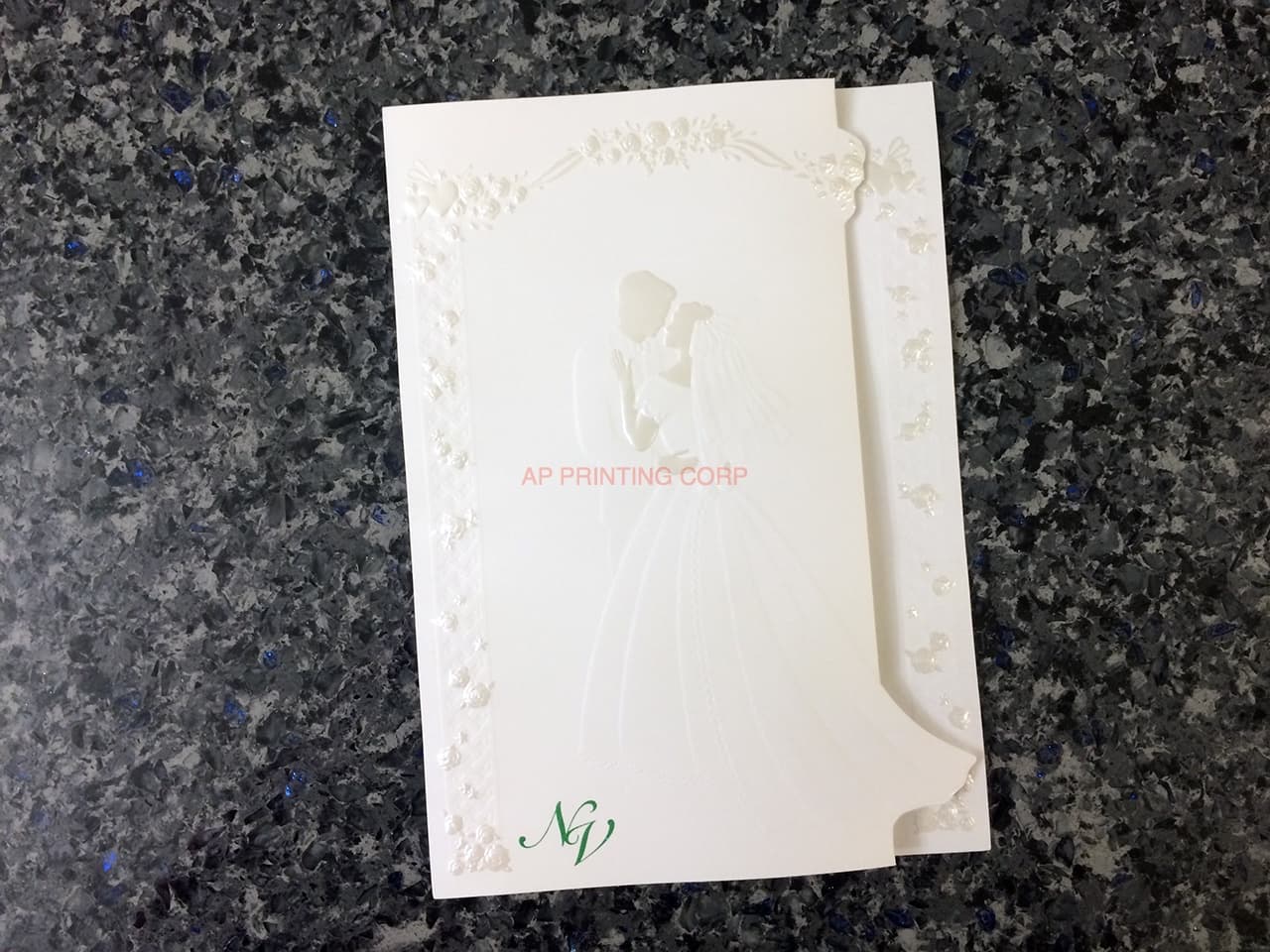 K8255 [I-10] Sophisticated Vows Bride & Groom Wedding Invitation