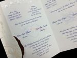 K8720 [I-11] Harmony of Hearts Bride & Groom Wedding Invitation
