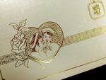 DRBH-VT-V [V-L-01] Ornate Romance Bride & Groom Wedding Invitation