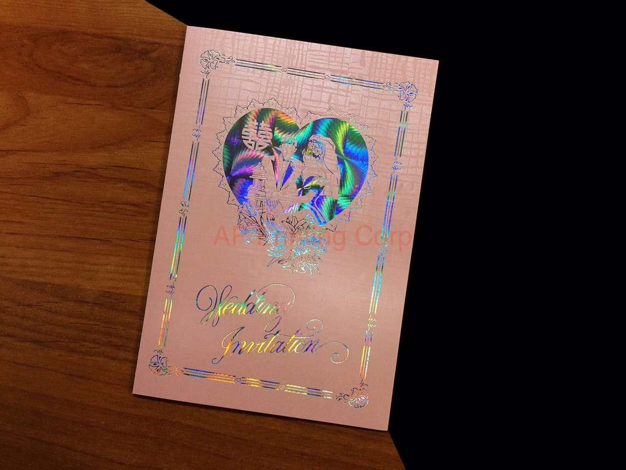 DRCB-HT-RF [V-L-02] Love's Tapestry Bride & Groom Wedding Invitation