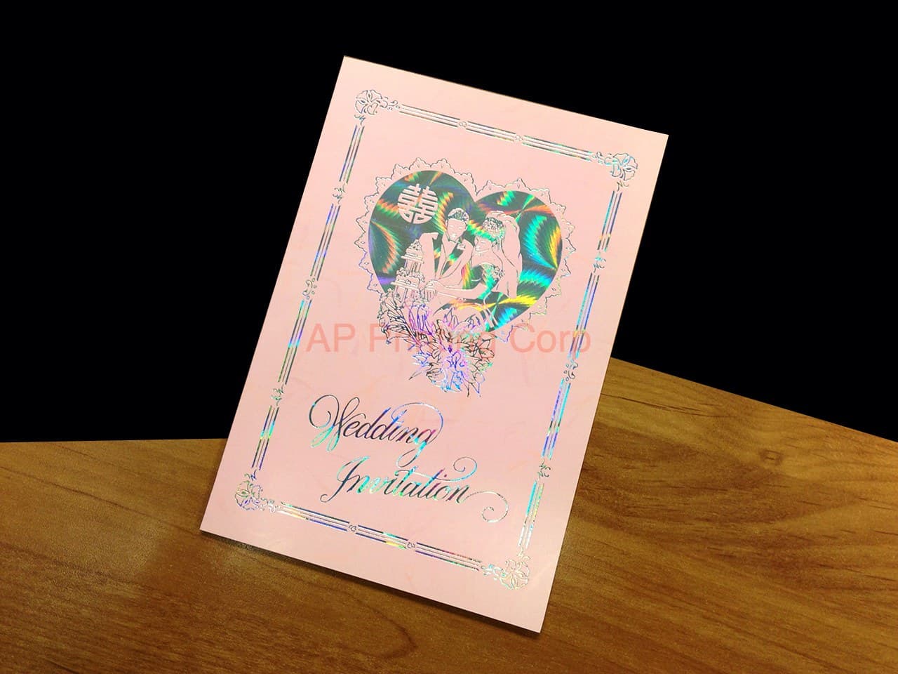 DRCB-RPL2-RF [V-L-02] Blissful Bonds Bride & Groom Wedding Invitation