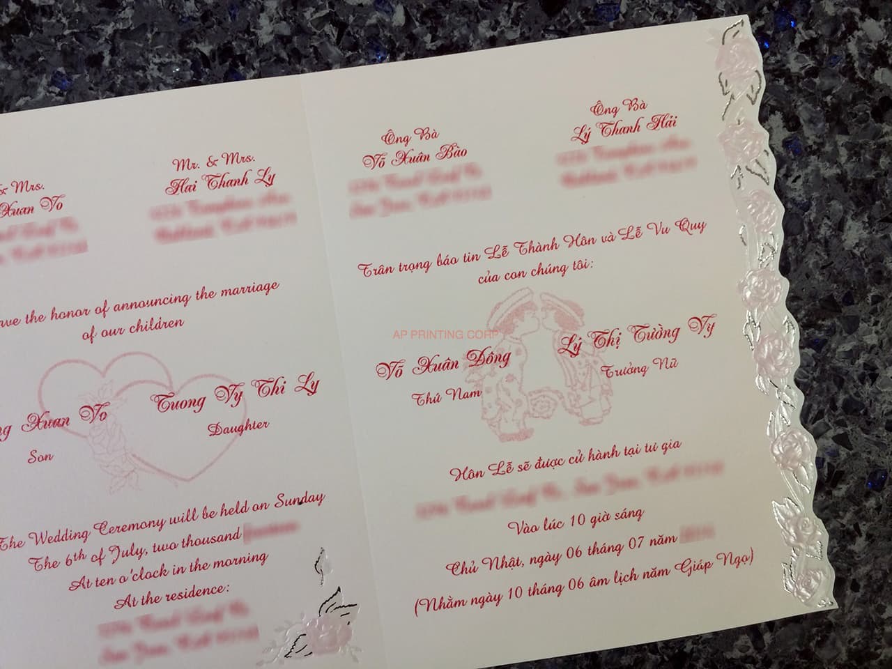 ART-44995 [I-11] Blossom Bells & Flowers Wedding Invitation