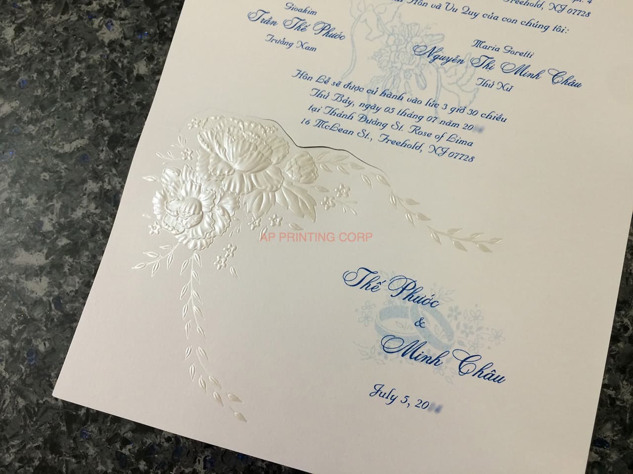 K8455 [I-11] Serenade of Flowers Wedding Invitation