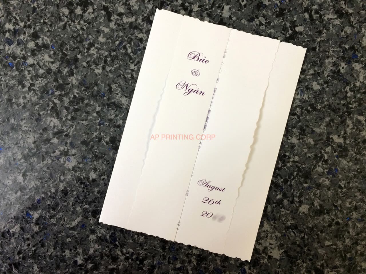 K8536 [I-11] Graceful Garden Flowers Wedding Invitation