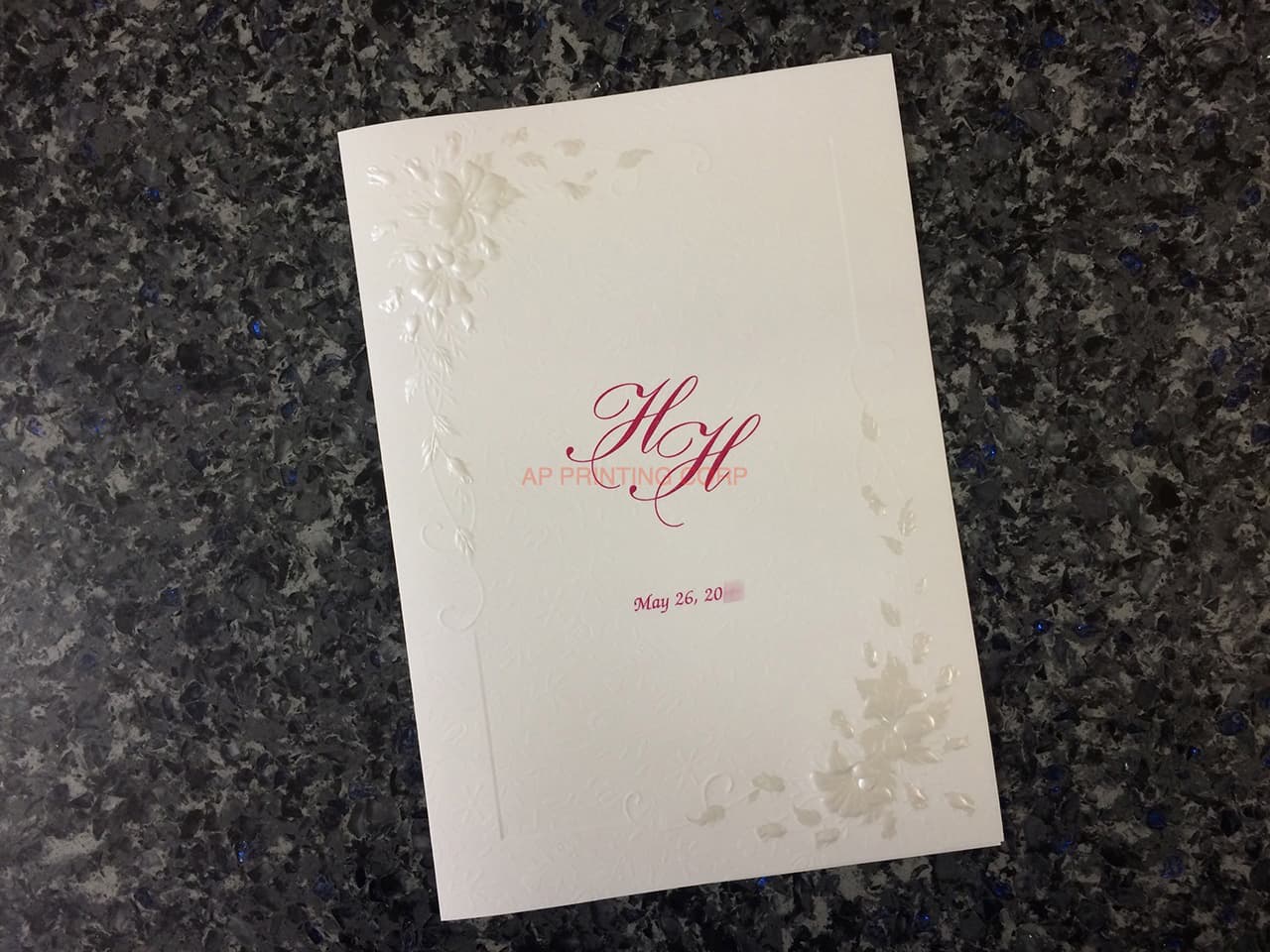 K9995 [I-10] Botanical Elegance Flowers Wedding Invitation