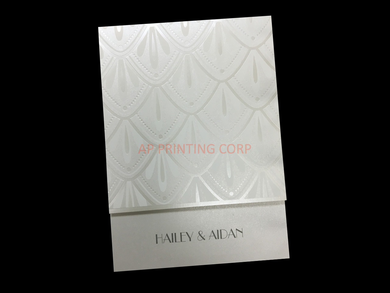 Deco Art [CC-55] Romantic Petal Cascade Flowers Wedding Invitation