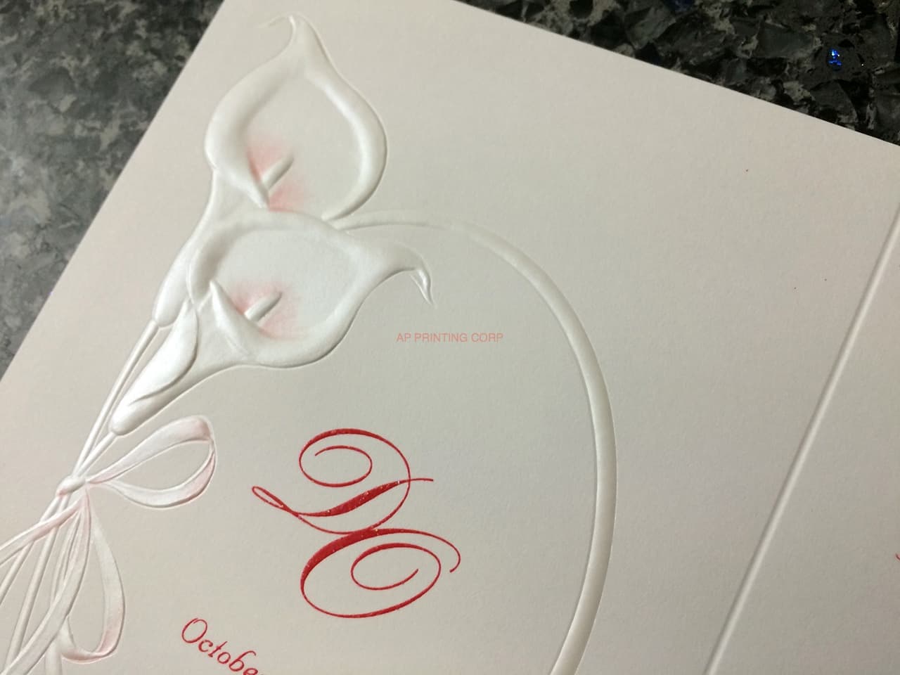 ART-08250 [I-10] Delicate Elegance Flowers Wedding Invitation