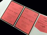 PAL-BL-57-MMN Crystal, Bronze, Coral Pocket & Folder Invitation