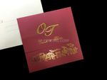 PSQ-77-MMM-EF-RD6 Mars, Gold, Quartz Pocket & Folder Invitation