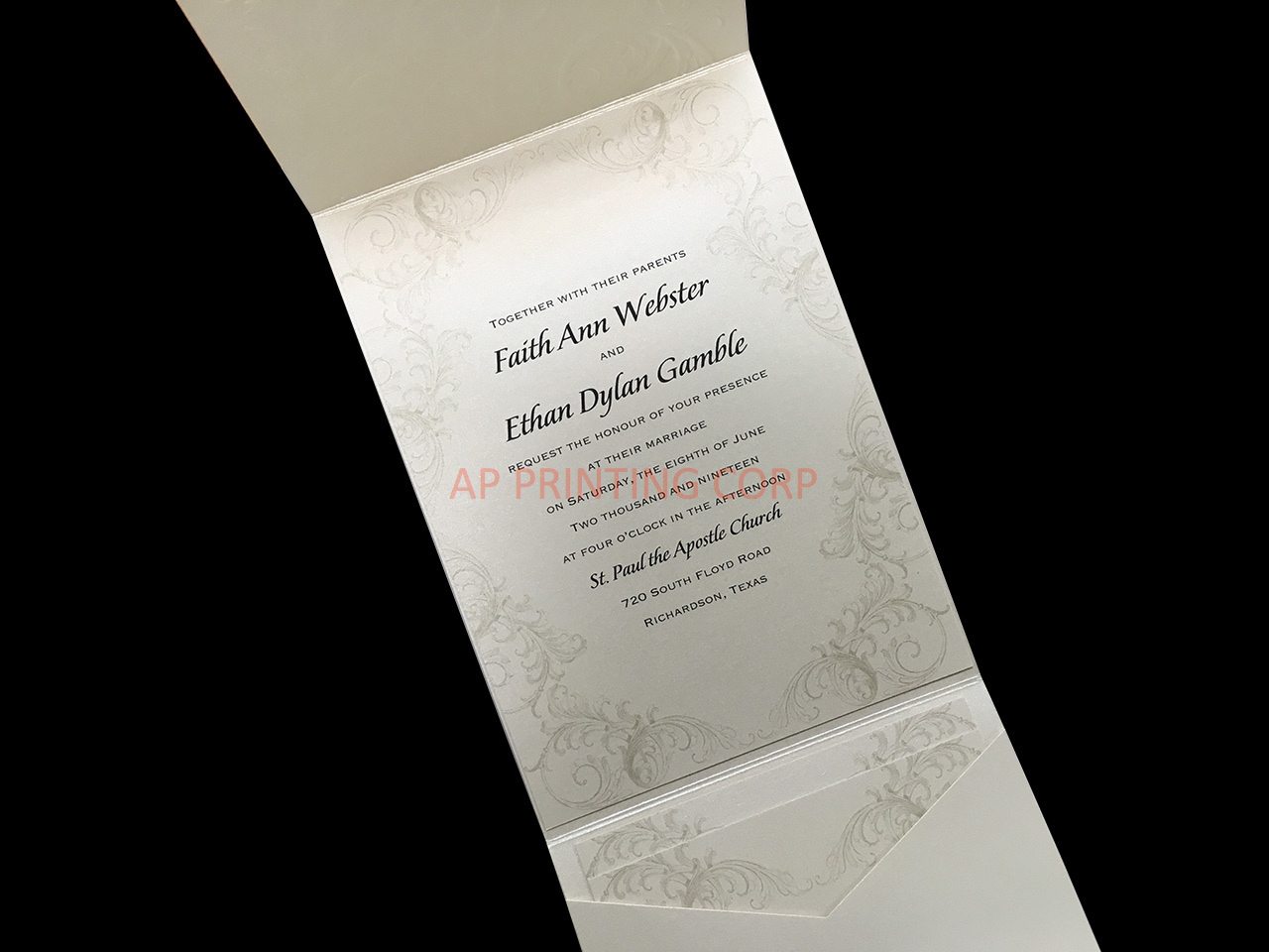 Baroque Brilliance [CC-88] Pocket & Folder Invitation