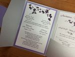 PAL-57-MMM Silver, Amethyst, Ice Silver Pocket & Folder Invitation