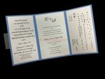 CTF-58-N-N Blue, White Pocket & Folder Invitation