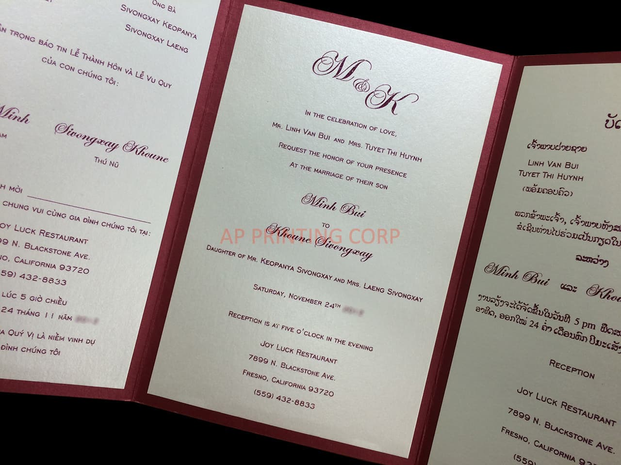 CTF-58-M-M Mars, Quartz Pocket & Folder Invitation