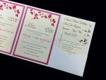 PAL-BL-57-MMM Crystal, Azalea, White Gold Pocket & Folder Invitation