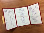 CTF-68-N-N Red, Natural Pocket & Folder Invitation