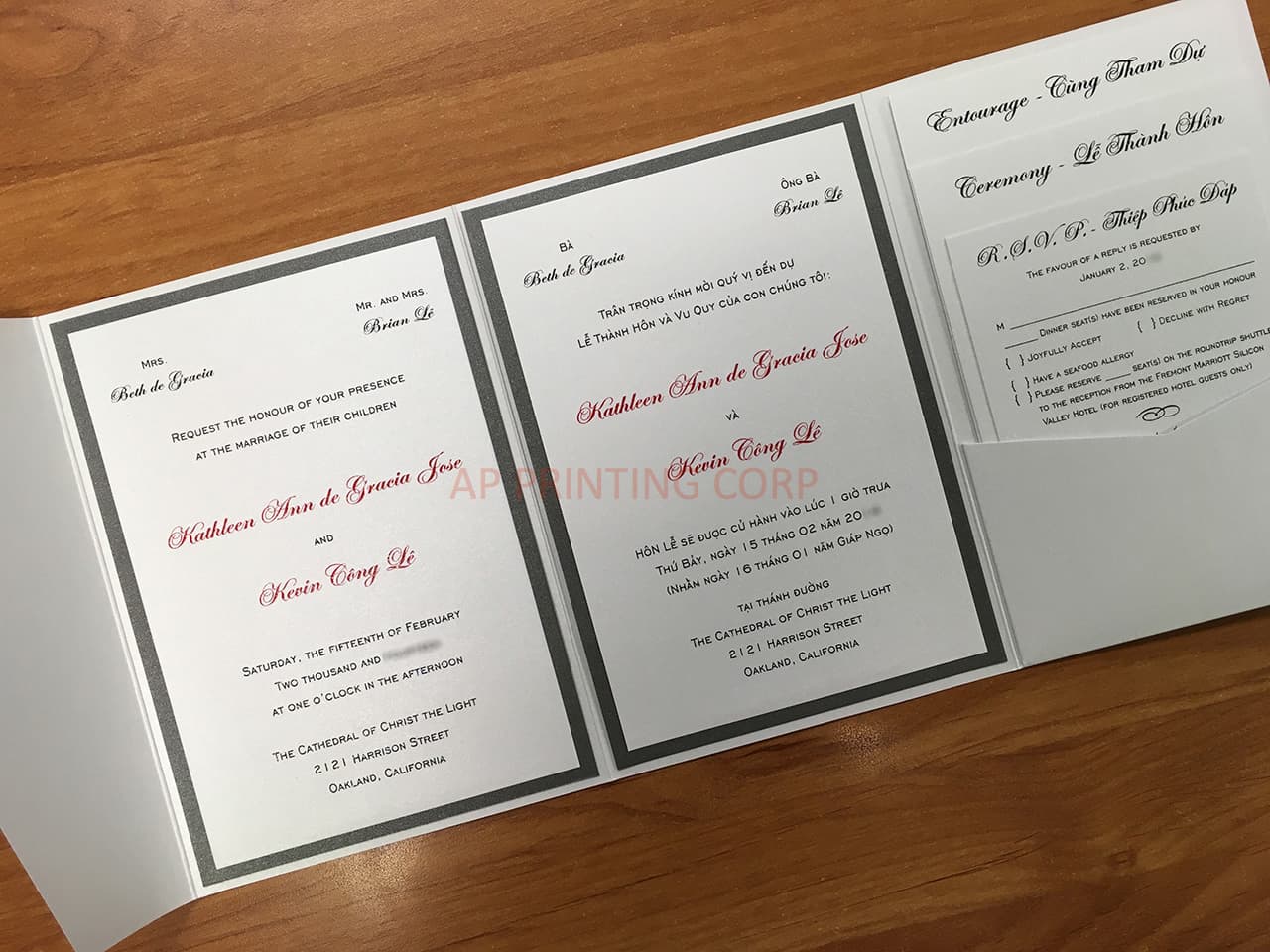 PAL-BL-57-MMM Crystal, Ionised, Crystal Pocket & Folder Invitation