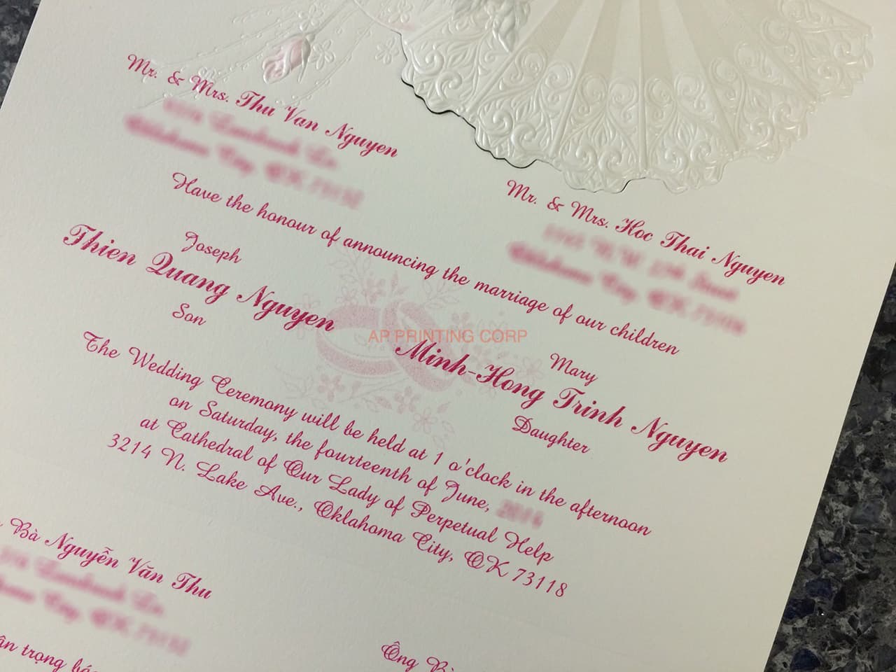 ART-84019 [I-10] Whispers of Nature Birds & Doves Wedding Invitation