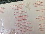 K447 [I-10] Gilded Affection Birds & Doves Wedding Invitation