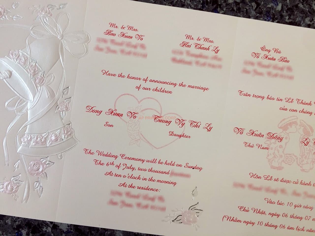 ART-44995 [I-11] Blossom Bells & Flowers Wedding Invitation