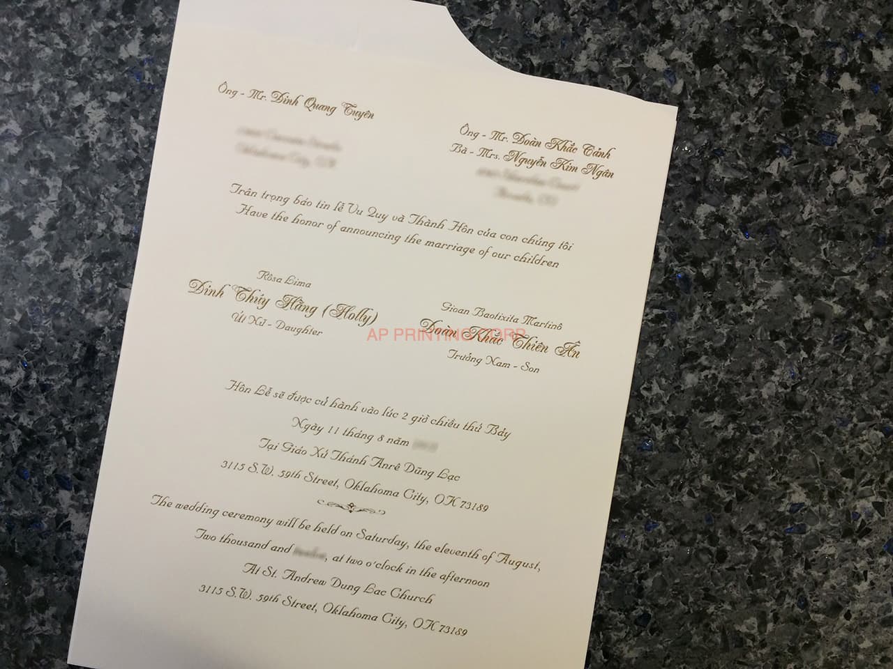 ART-41009 [I-11] Charming Bellflowers Wedding Invitation