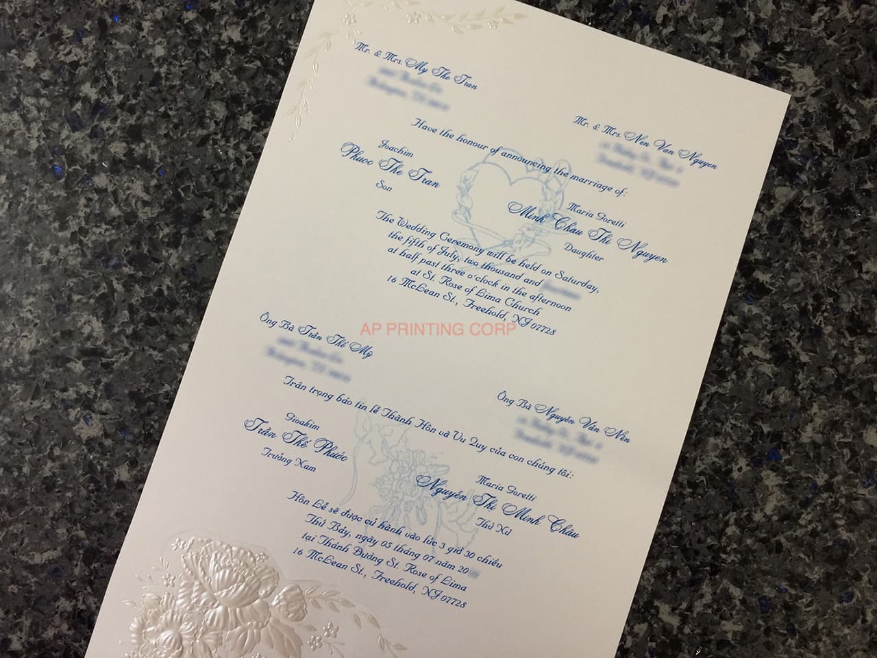 K8455 [I-11] Serenade of Flowers Wedding Invitation