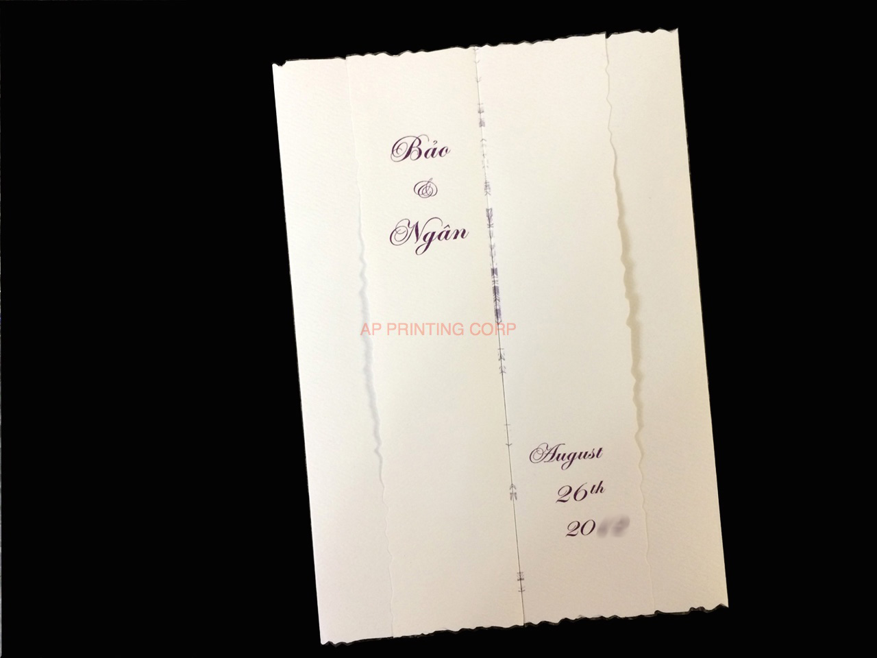 K8536 [I-11] Graceful Garden Flowers Wedding Invitation