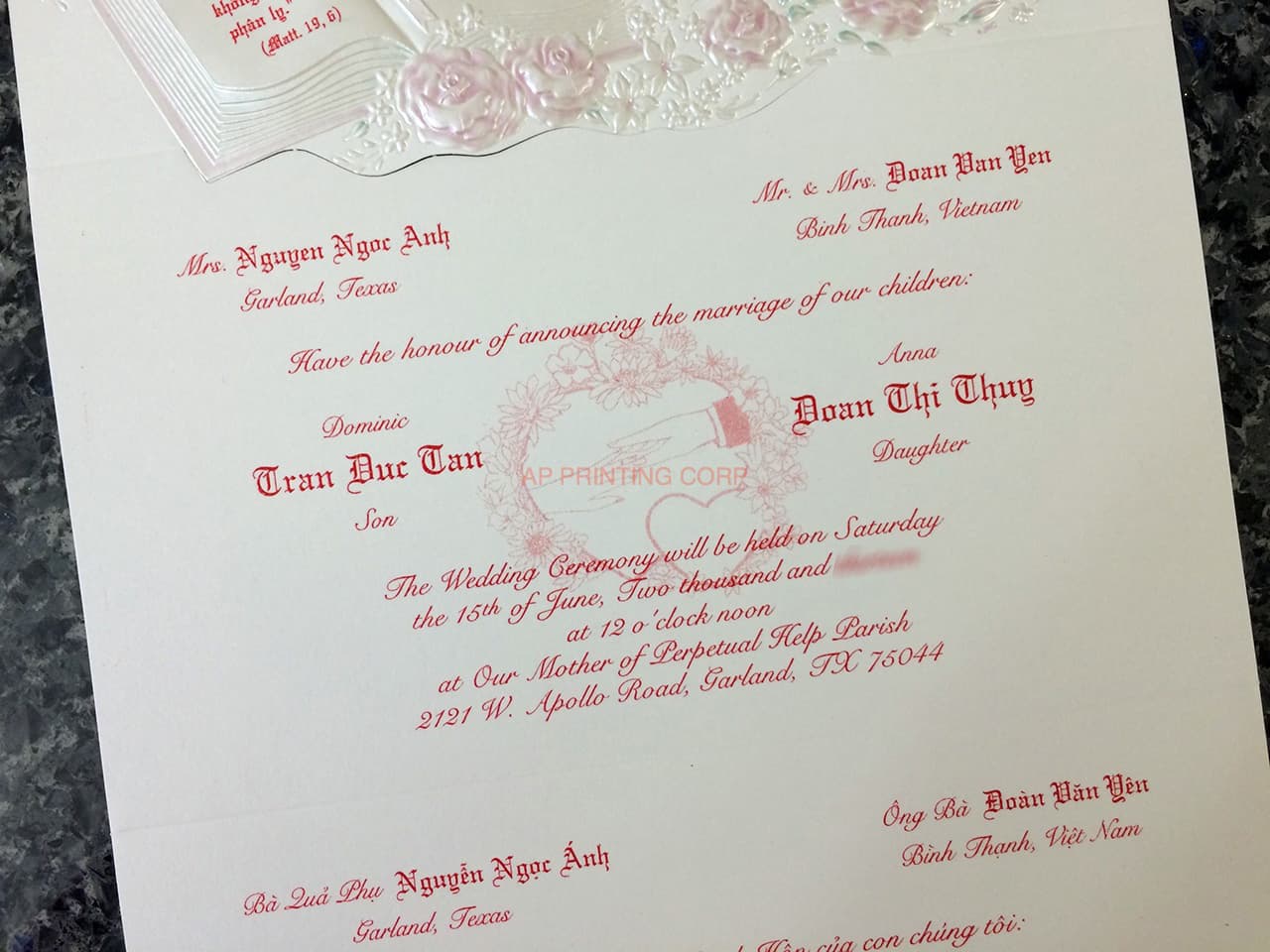 K9649 [I-11] Enchanted Petals & Flowers Wedding Invitation