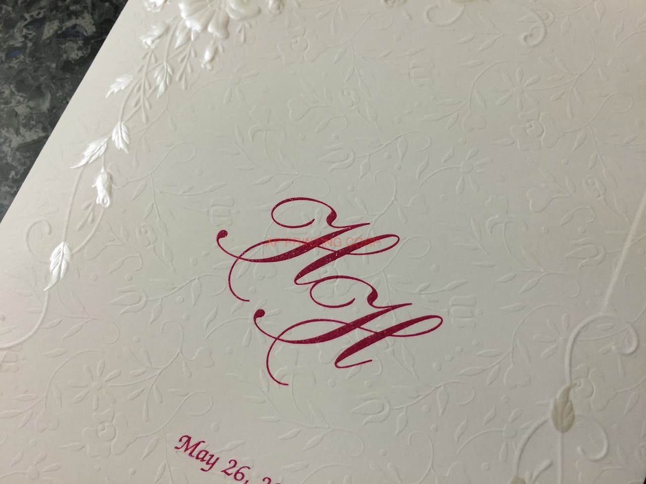 K9995 [I-10] Botanical Elegance Flowers Wedding Invitation