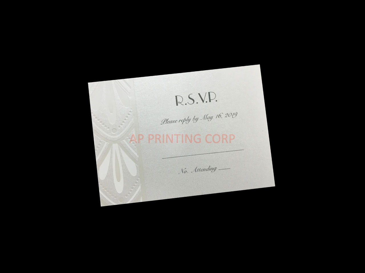 Deco Art [CC-55] Romantic Petal Cascade Flowers Wedding Invitation